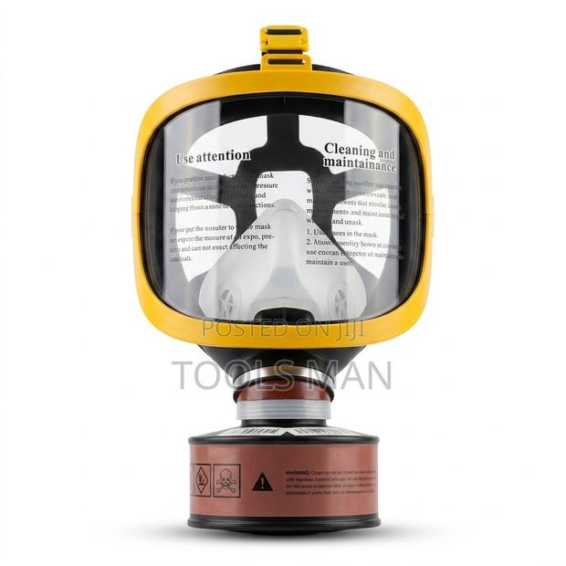 Full Face Silicone Gas Mask-chemical & Dust Respirator. Reusable Ppe