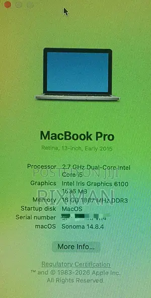 Laptop Apple MacBook Pro 16GB Intel Core i5 SSD 256GB