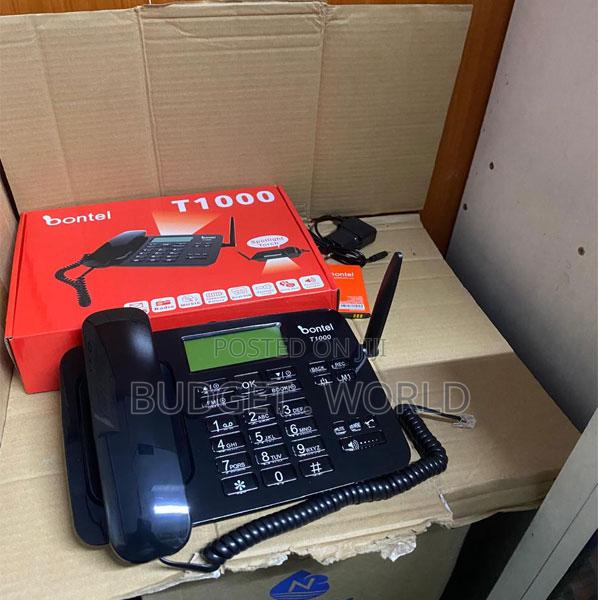 Bontel T1000 GSM Desktop Phone – Dual Sim Wireless Home Office Telep