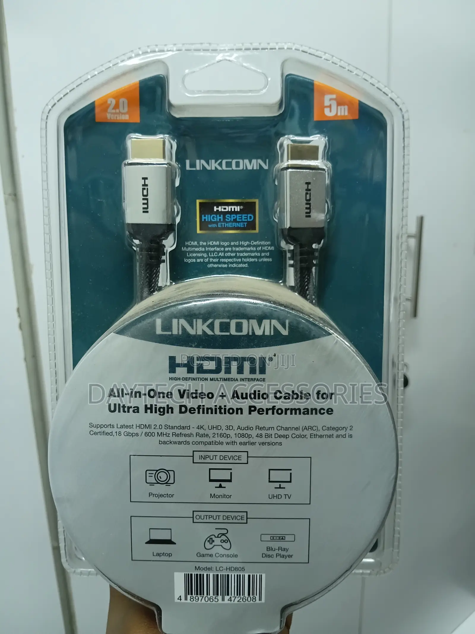 Linkcomn High Speed Hdmi 2.0 Cable – 5m