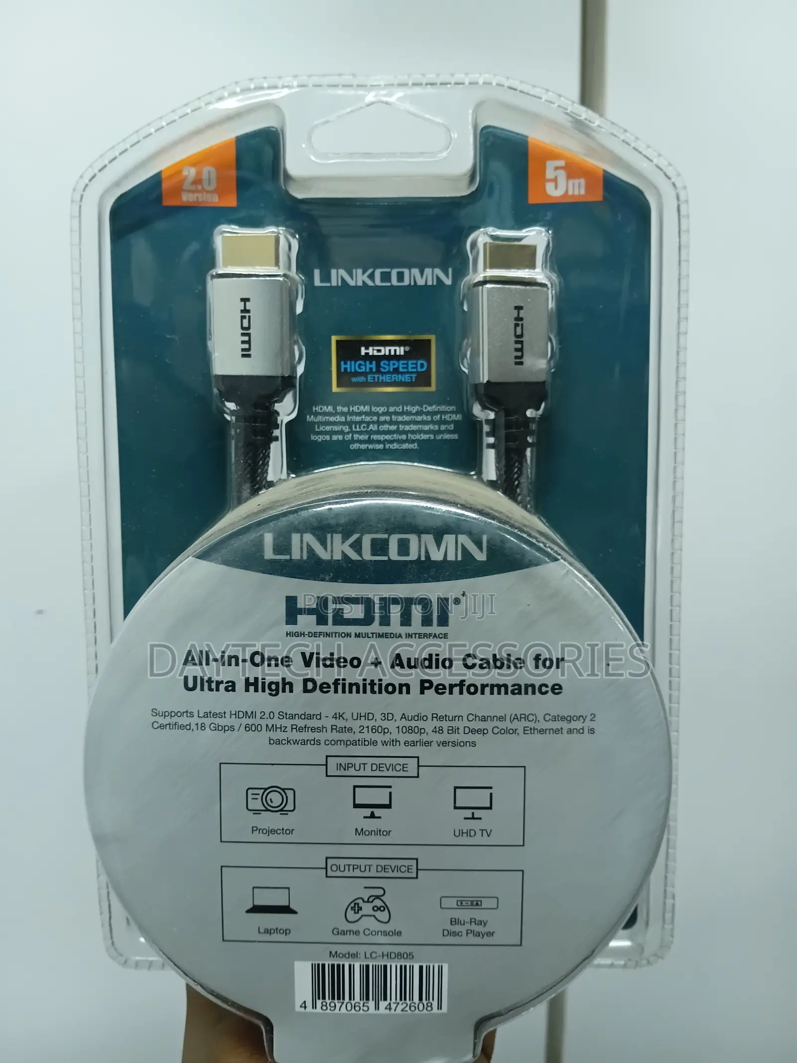 Linkcomn Hdmi to Hdmi Cable - 5 Metres