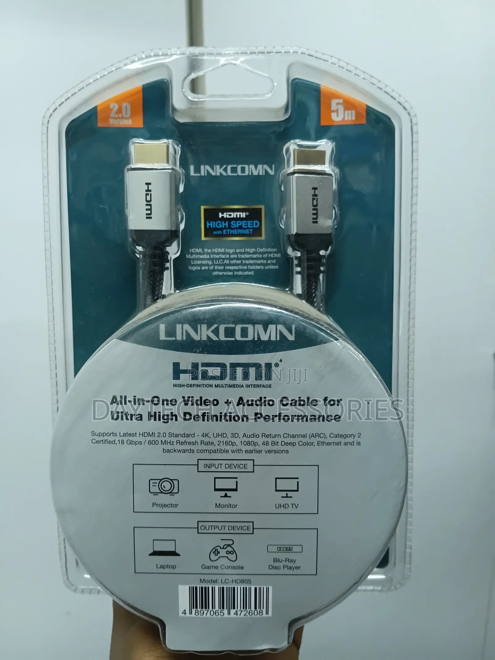 Linkcomn Hdmi to Hdmi Cable - 5 Metres