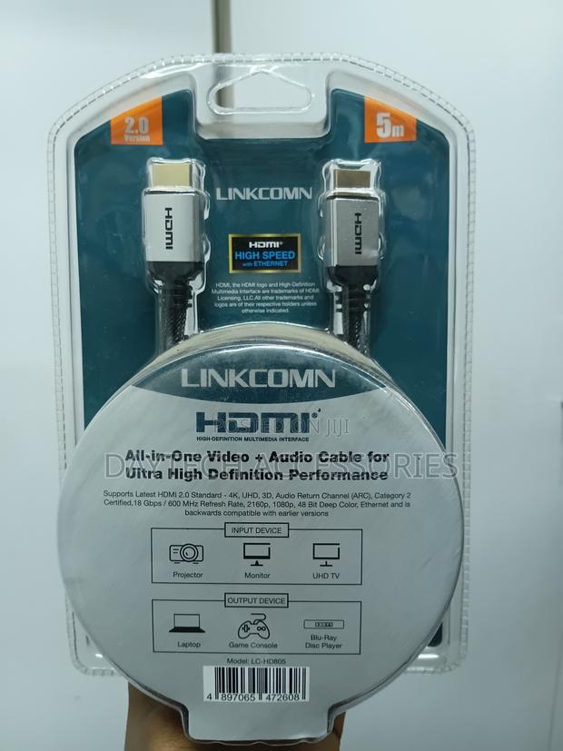 Linkcomn Hdmi to Hdmi Cable - 5 Metres - thumbnail 3