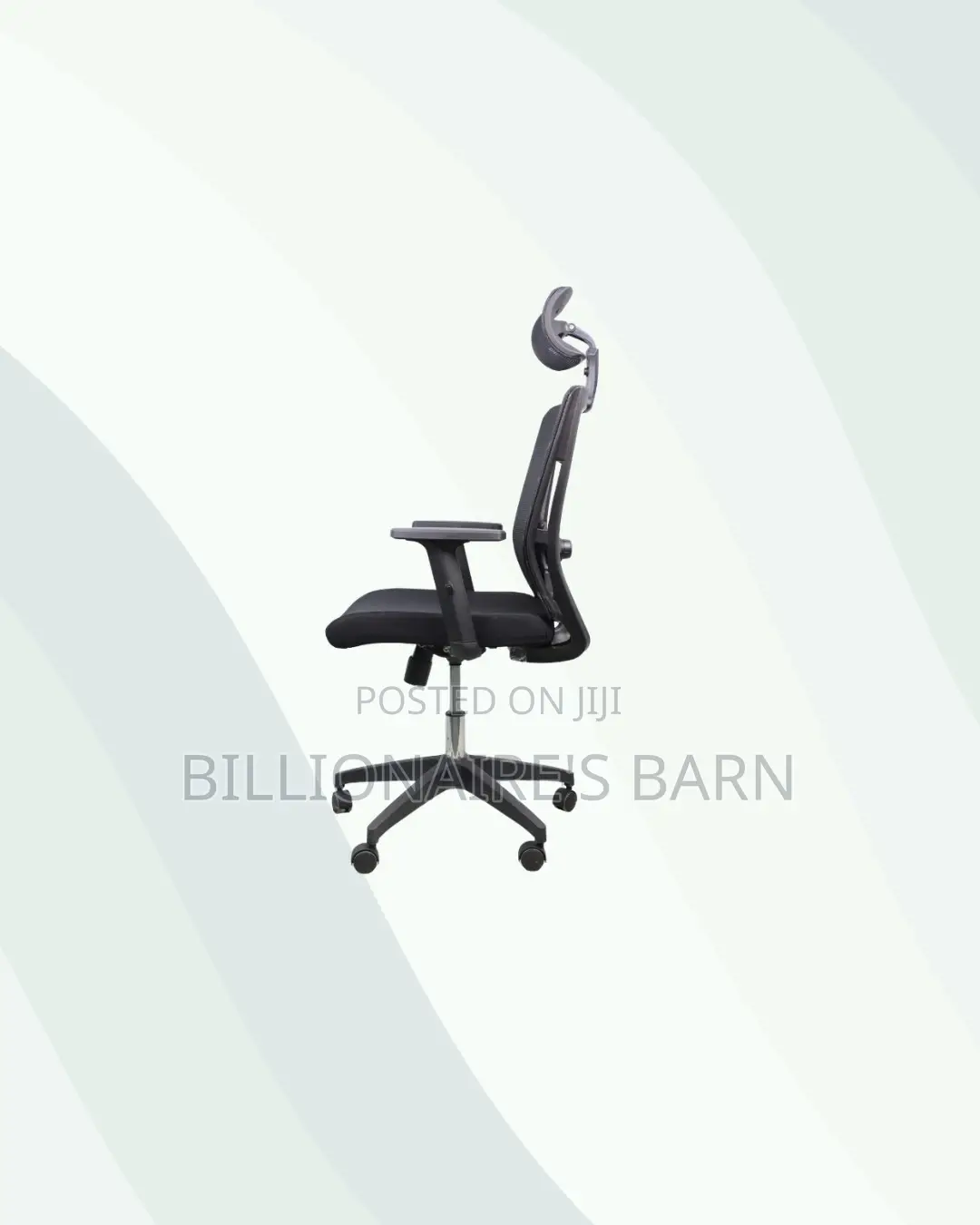 Stylish Black Mesh Office Chair With Nylon Base Nairobi Special