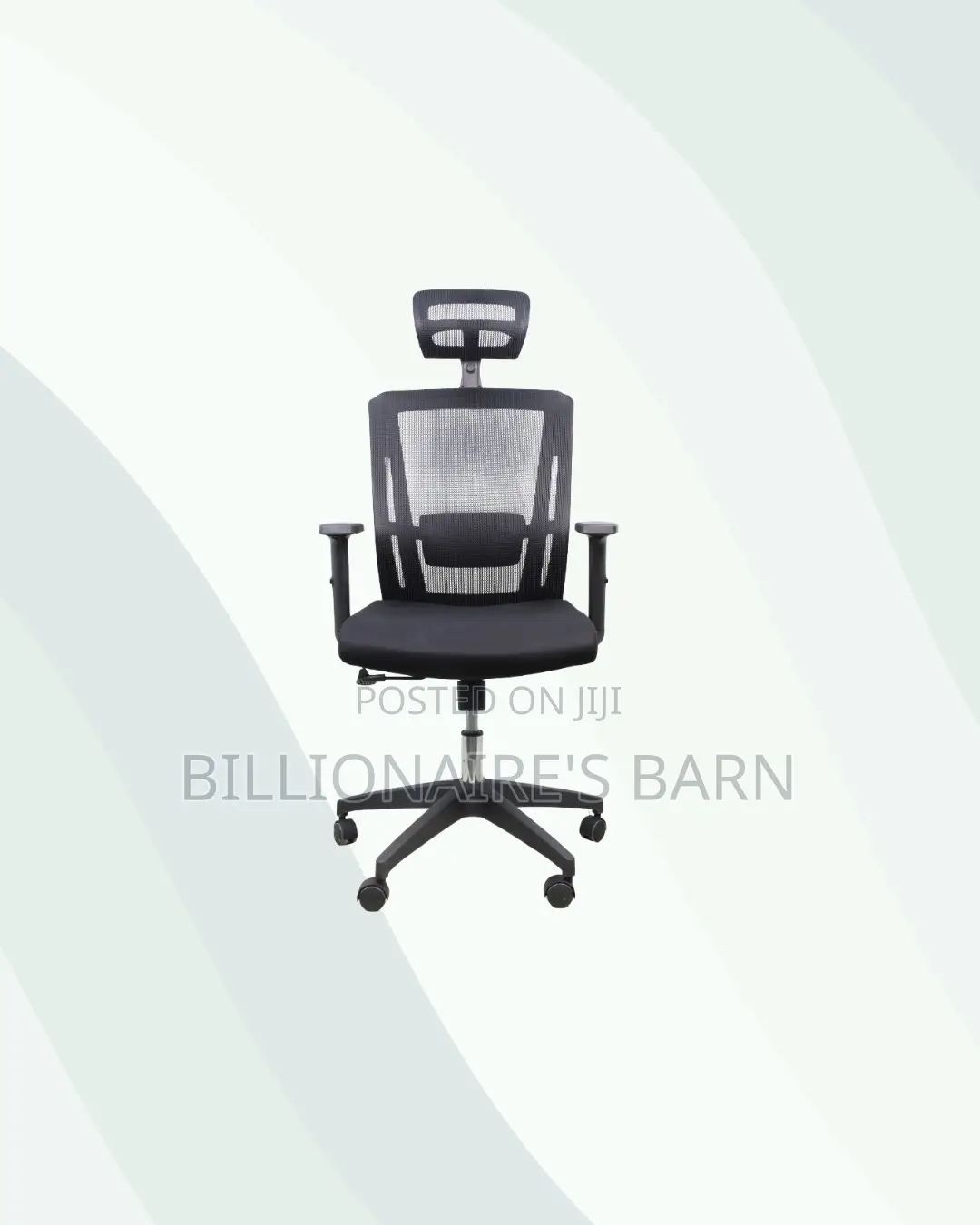 Stylish Black Mesh Office Chair With Nylon Base Nairobi Special