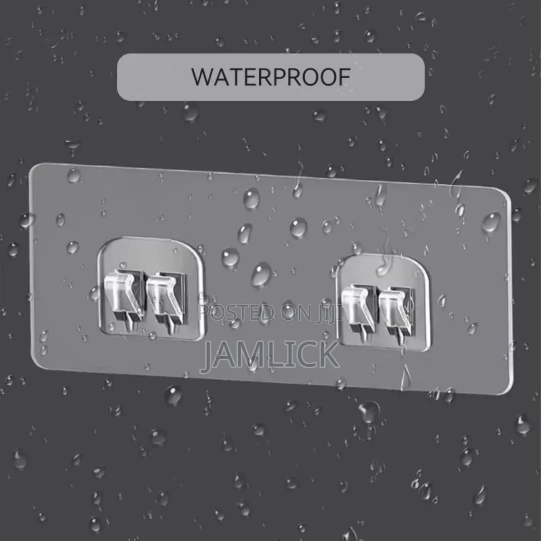Strong Adhesive Waterproof Wall Hooks Shelf Stickers – Rb