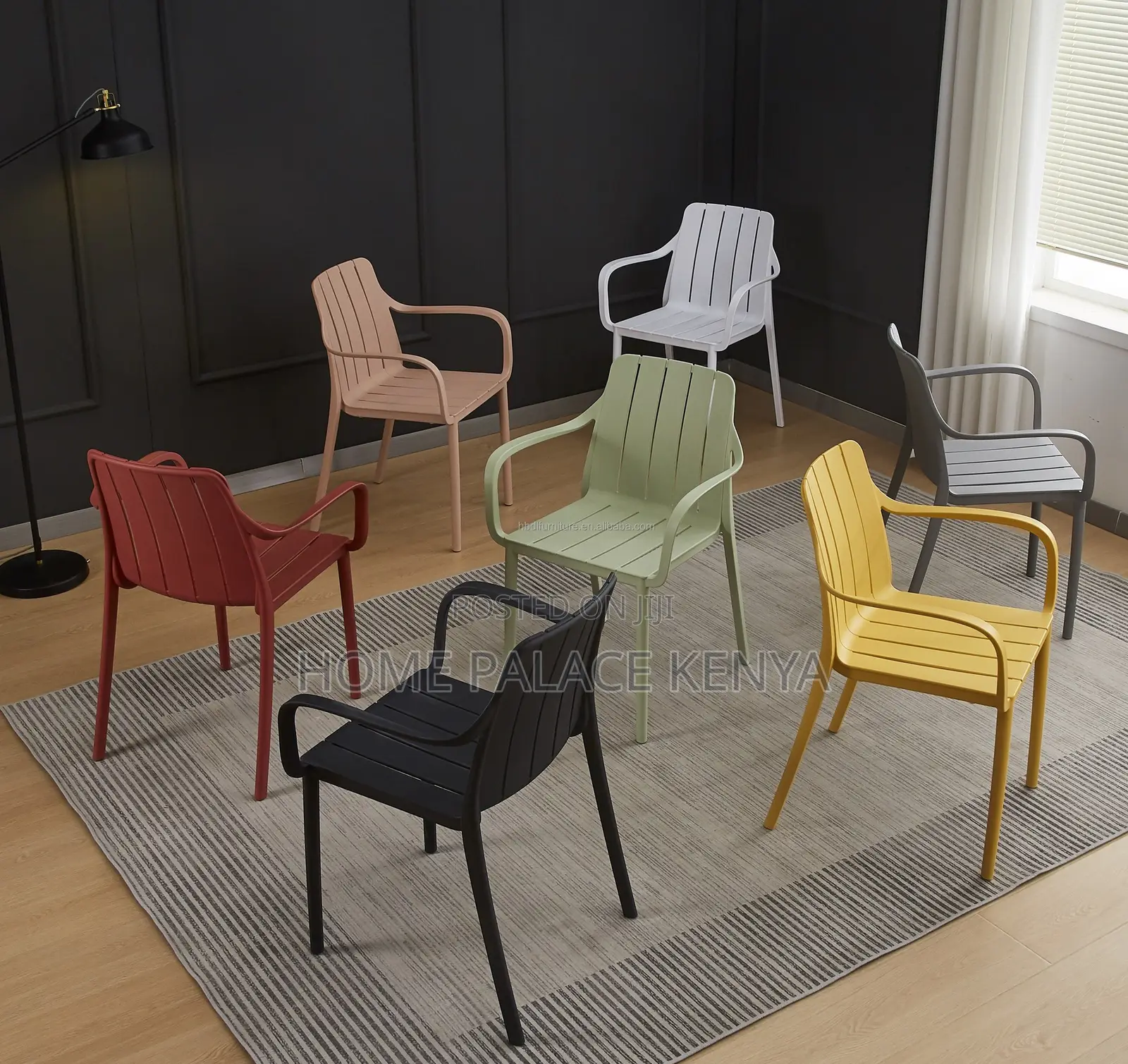 Outdoor Chair: Large Seat Pp Dining Chair With Armrests