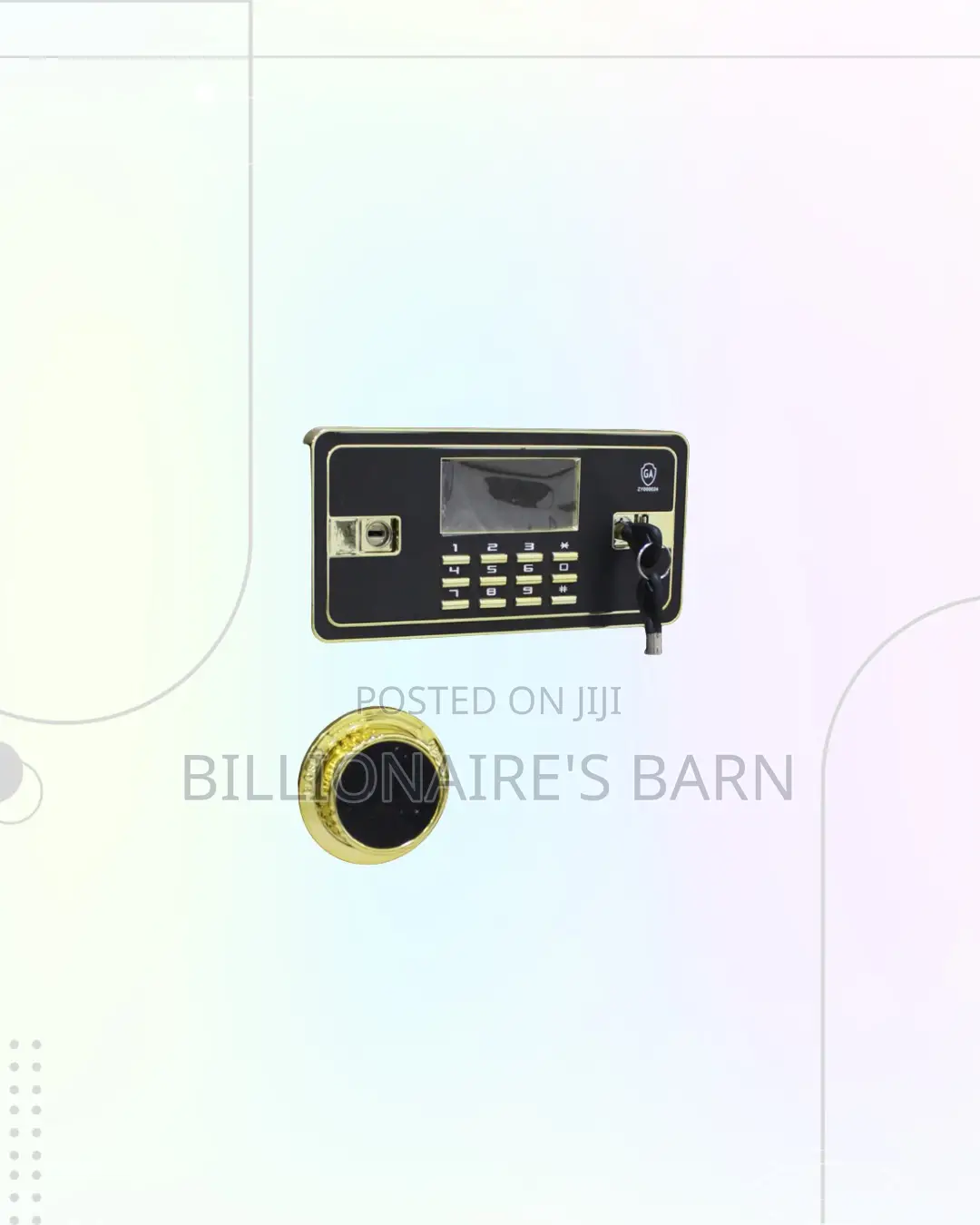 Fireproof Biometric Safe 80 Kg Large Capacity Plus Electronic Keypad