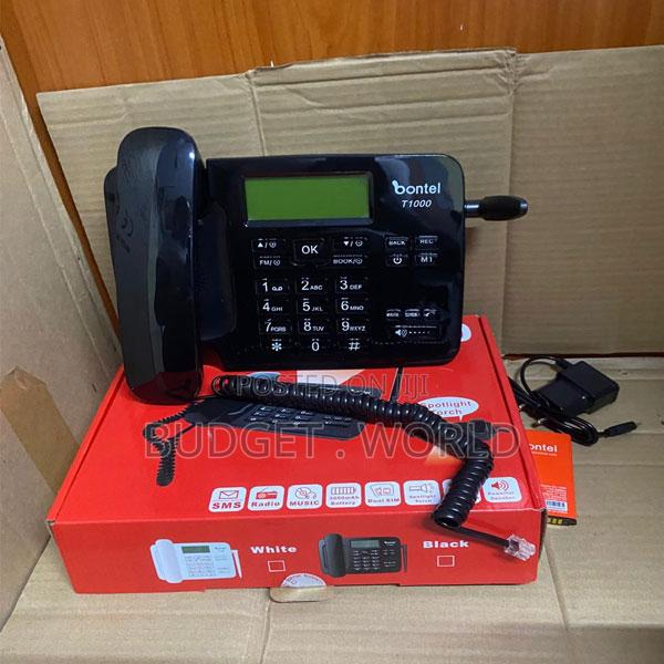 Bontel T1000 Wireless GSM Desk Telephone – Two Sim Slots for Greater