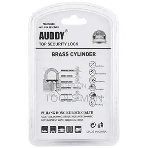Auddy 40mm Heavy Duty Brass Padlock - Anti-theft Door Gate Lock