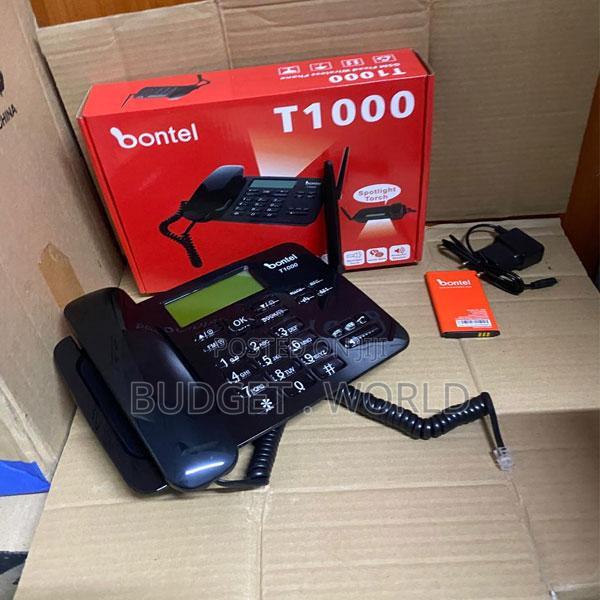 Bontel T1000 Dual Sim Communication Phone – Desktop GSM Device for Ev - main view