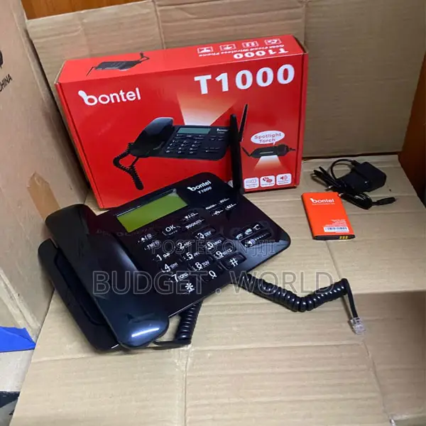 Bontel T1000 Dual Sim Communication Phone – Desktop GSM Device for Ev