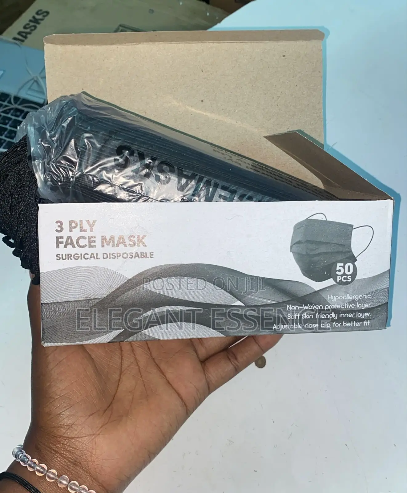 50pcs Surgical Face Mask-Black