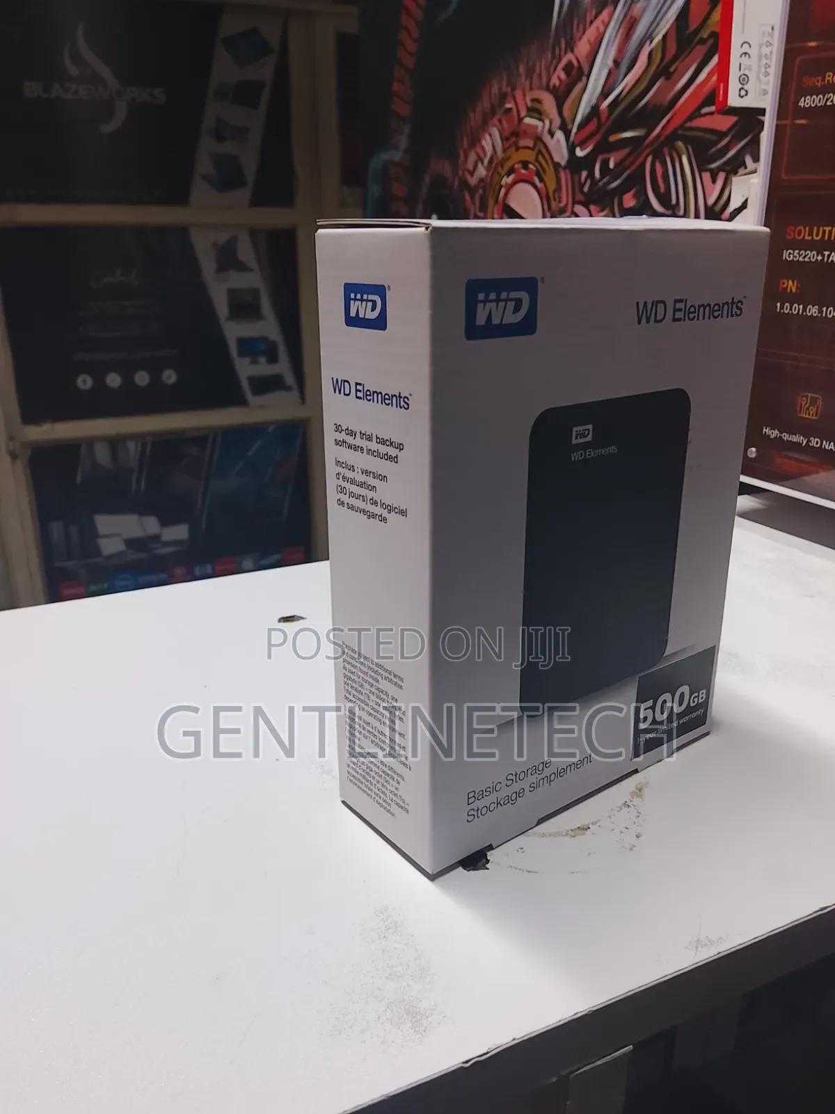 Wd Elements 500gb Portable External HDD – Plug Play