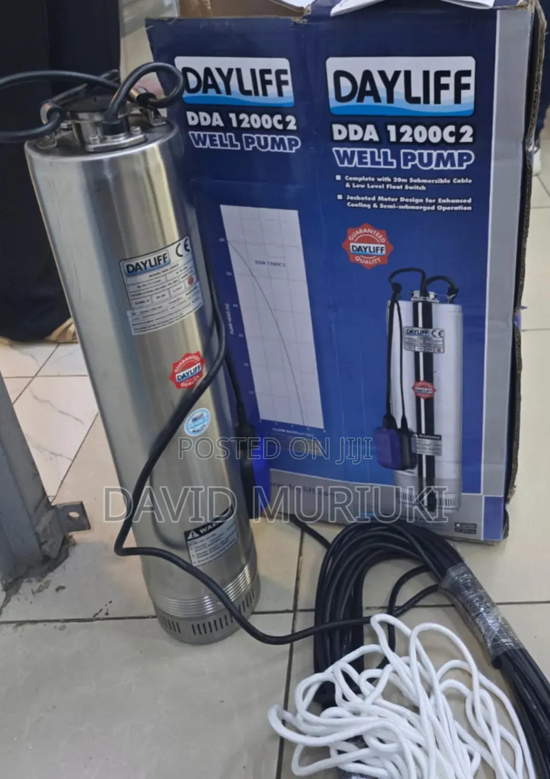 Dayliff Dda 1200c2 60merers Head Submersible Water Pump