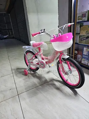 Girls Bicycle 16 Inch With Basket, Bell Rear Carrier