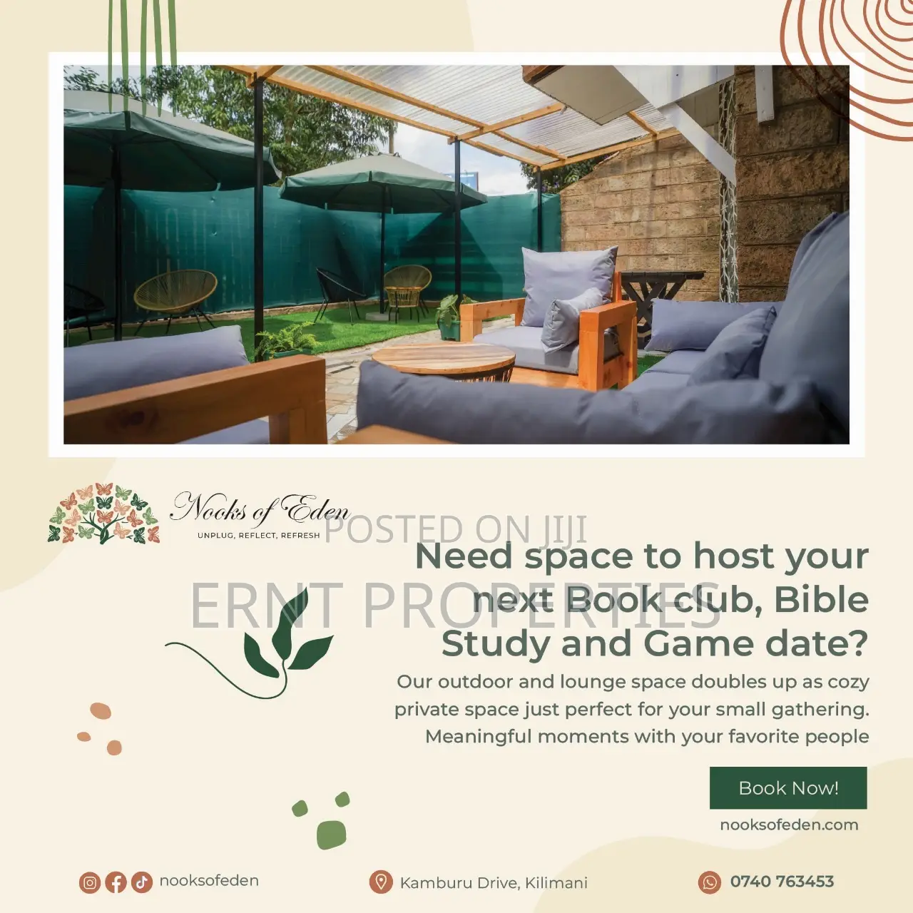 Premium Small Group Retreat Strategy Space (Max 10 Pax) – Kilimani