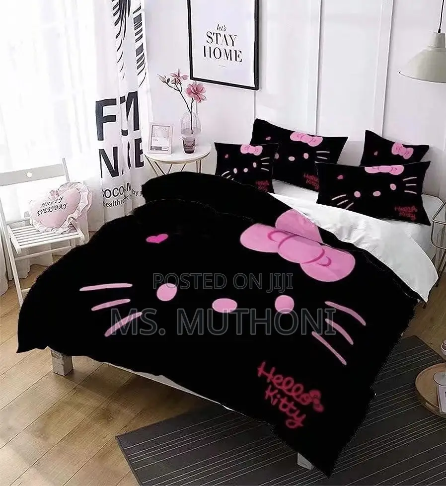 3 in 1 Girls Hello Kitty Duvet Cover Set.*