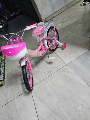 Baby Bicycle for Girls – Pink Children's Bike With Side Wheels