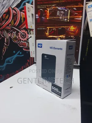 500gb Wd Elements Portable Hard Drive – Ready to Use