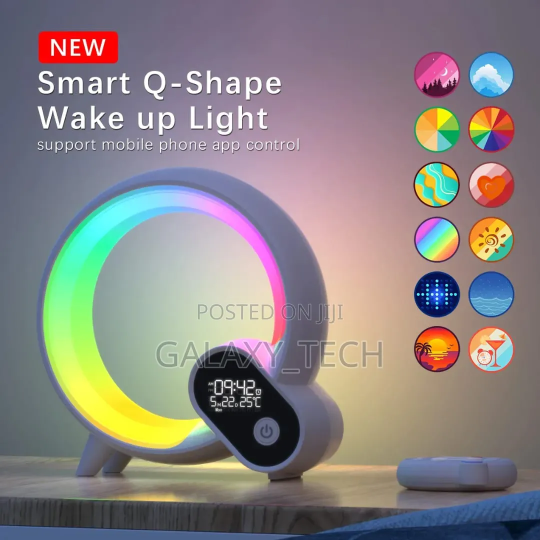 Smart Ambient Speaker Lamp(Has Clock Alarm)