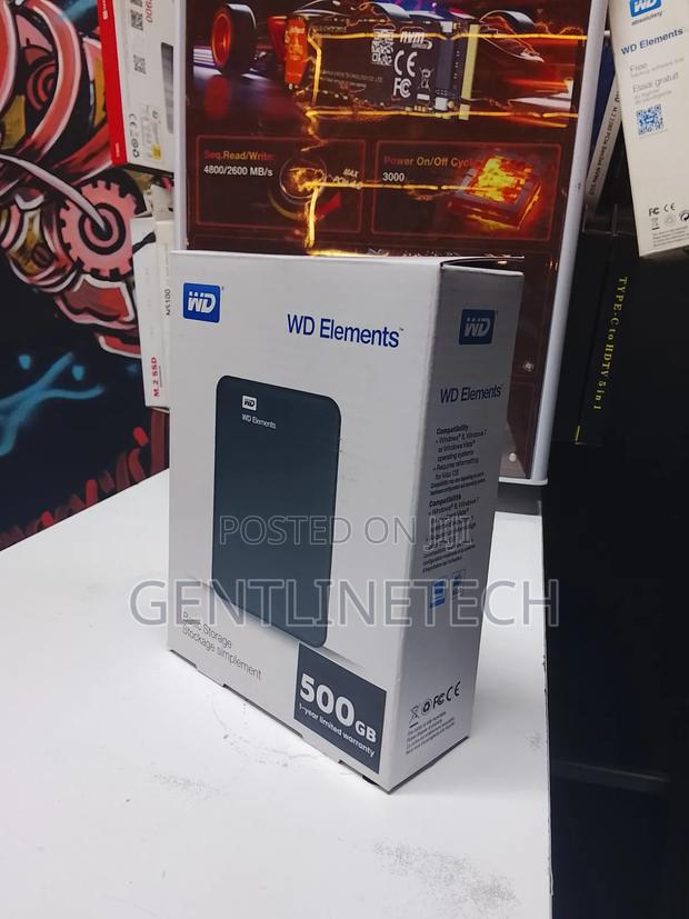 Wd Elements 500gb External Storage Drive – Reliable Performance