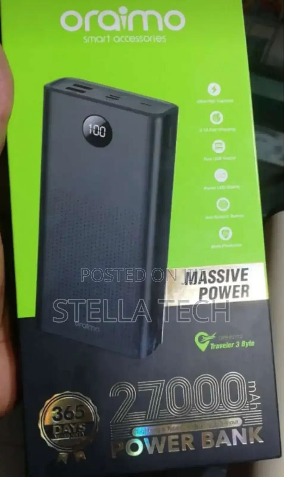 Original Oraimo Power Bank 27000mah