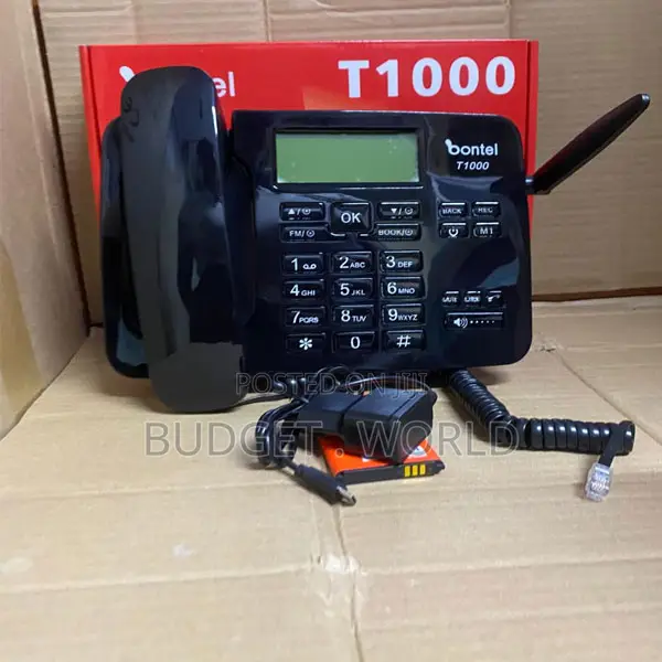 Bontel T1000 GSM Business Telephone – Dual Sim Desk Phone With Clear A