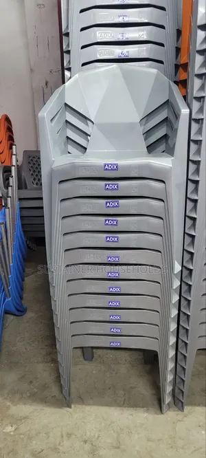 Grey Diamond Shaped Adix Plastic Chairs