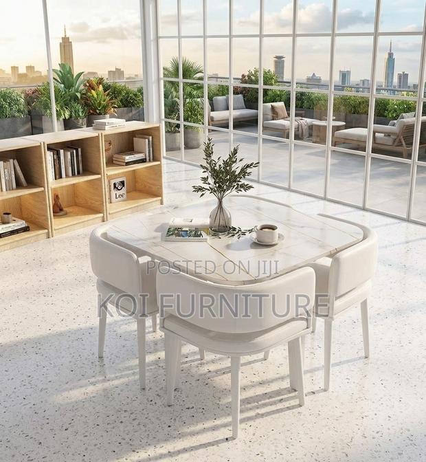 Dining Set : Modern 4-Seater Dining Set - thumbnail 2