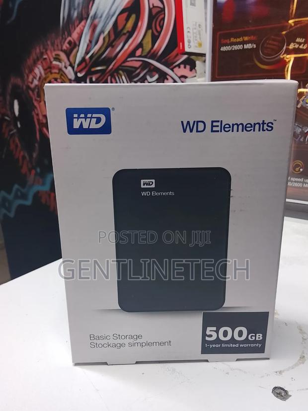 Wd Elements 500gb External Laptop HDD – Portable Storage Solution - main view