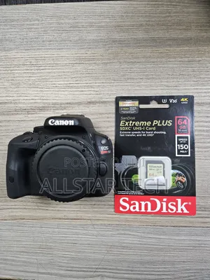 Canon Sl1 Body, Charger , Battery and 64gb Card. 56 Shutter Count*