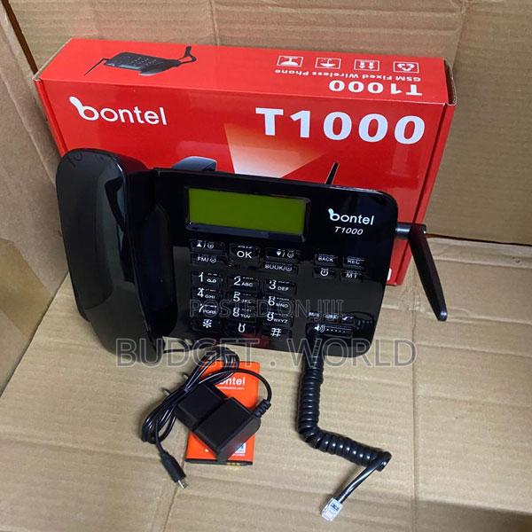 Bontel T1000 Fixed Wireless Desktop Phone – GSM Dual Sim Connectivity