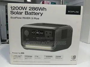 Ecoflow River 3 Plus Portable Power Station With a Capacity of 286wh.