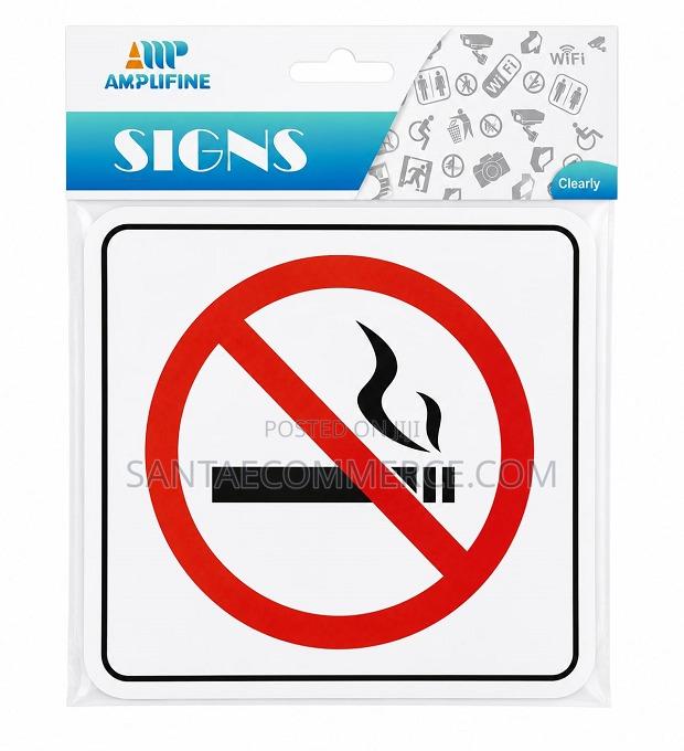 No Smoking Aluminium Sign - main view