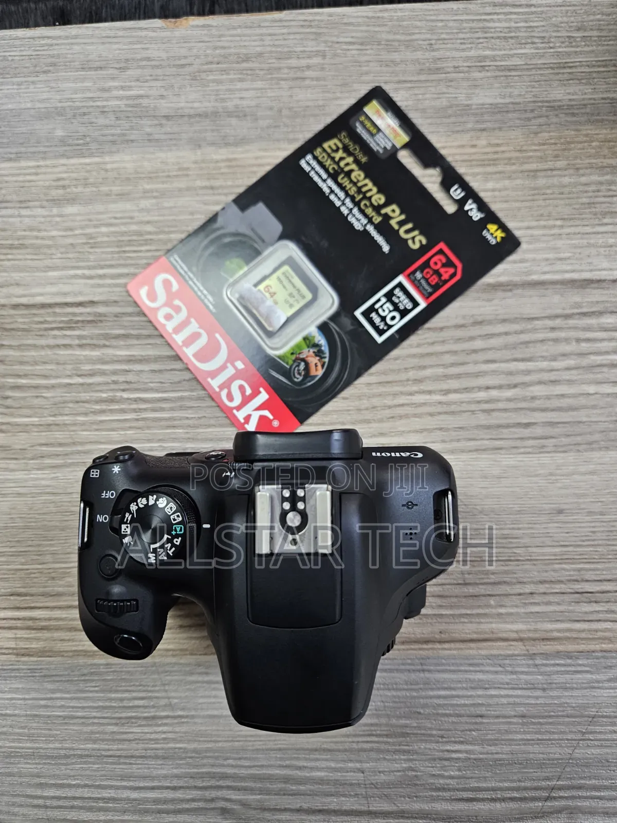 Canon 1300d Body + 64gb Card + Battery and Strap.