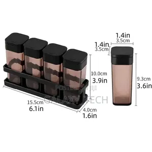 4pcs Spice Jars Seasoning Set