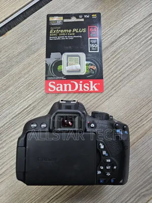 Canon Eos Rebel T5i (Body) With 64gb Card.