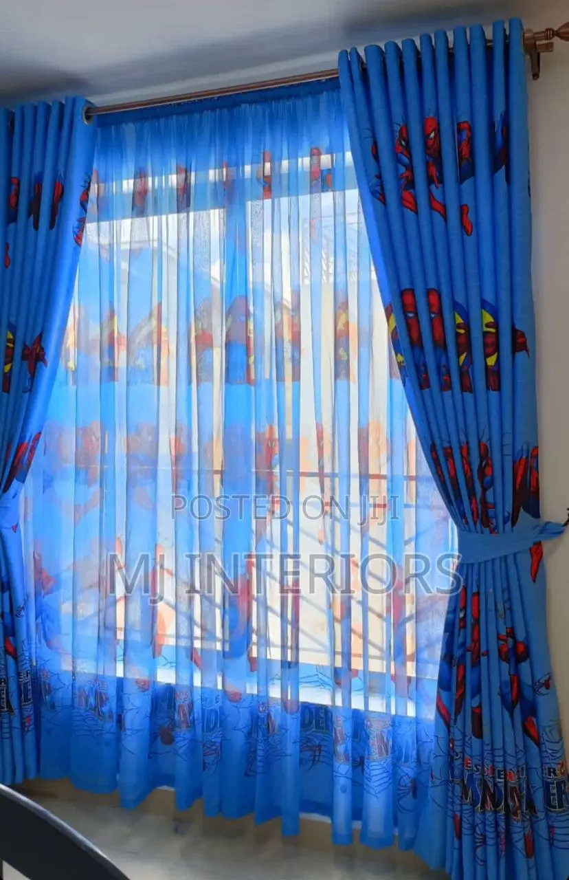 Modern Cartoon Curtains for Stylish Home Decoration