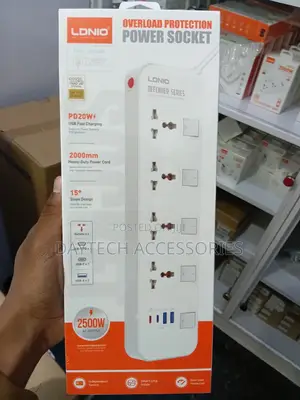 This Is a Ldnio Defender Series Power Strip Socket (Model Sc4408c)