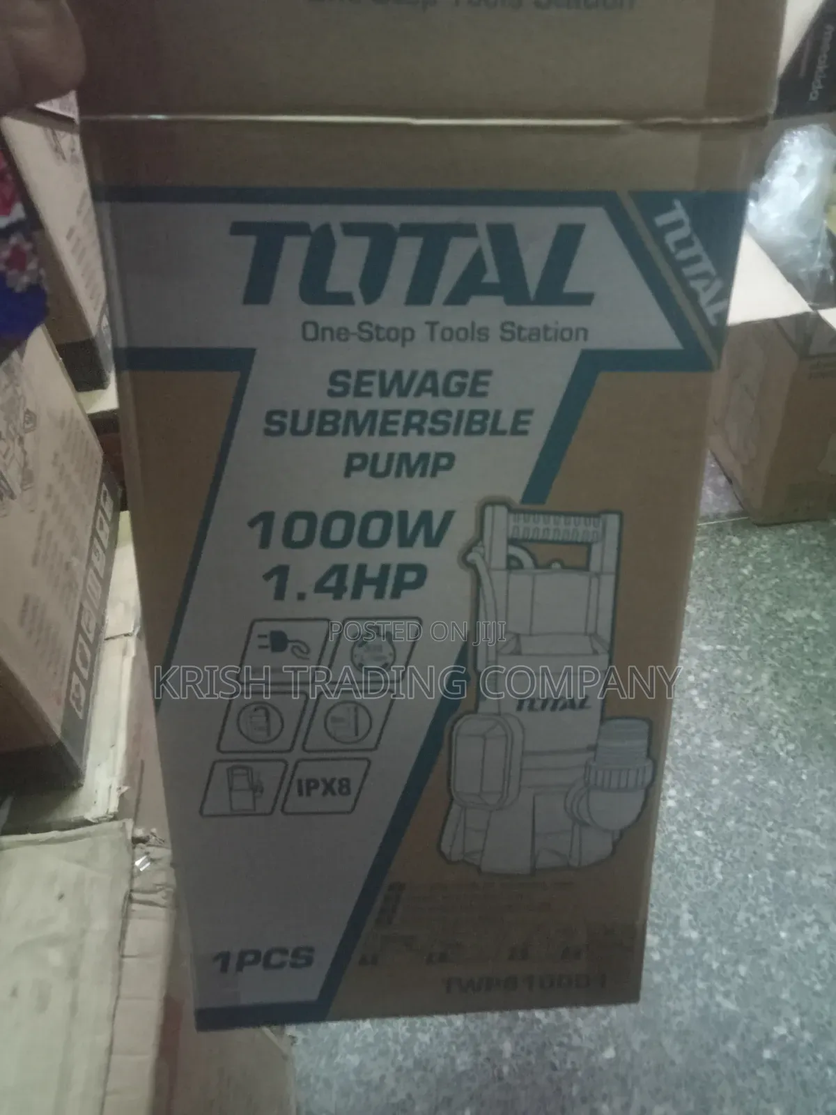 1000w 1.4hp Water Pump 333l/Min