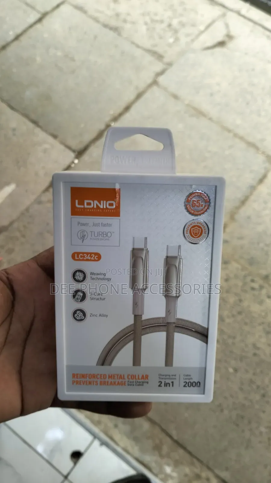 Ldnio Type C to Type C Super Fast Cable