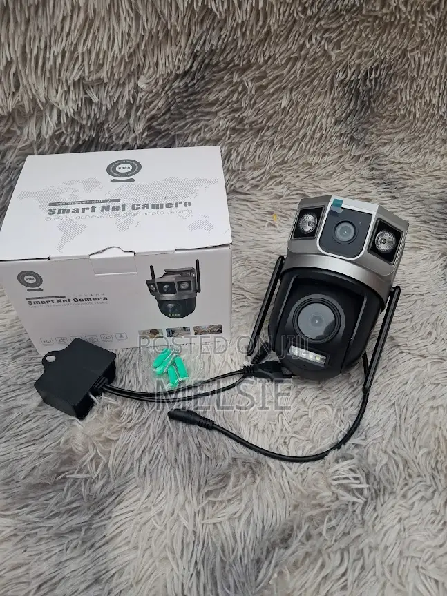 Dual Lens Wifi PTZ Outdoor Camera With Lan Port