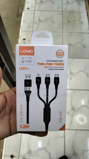 3 in 1 Ldnio Super Fast Charging Cable