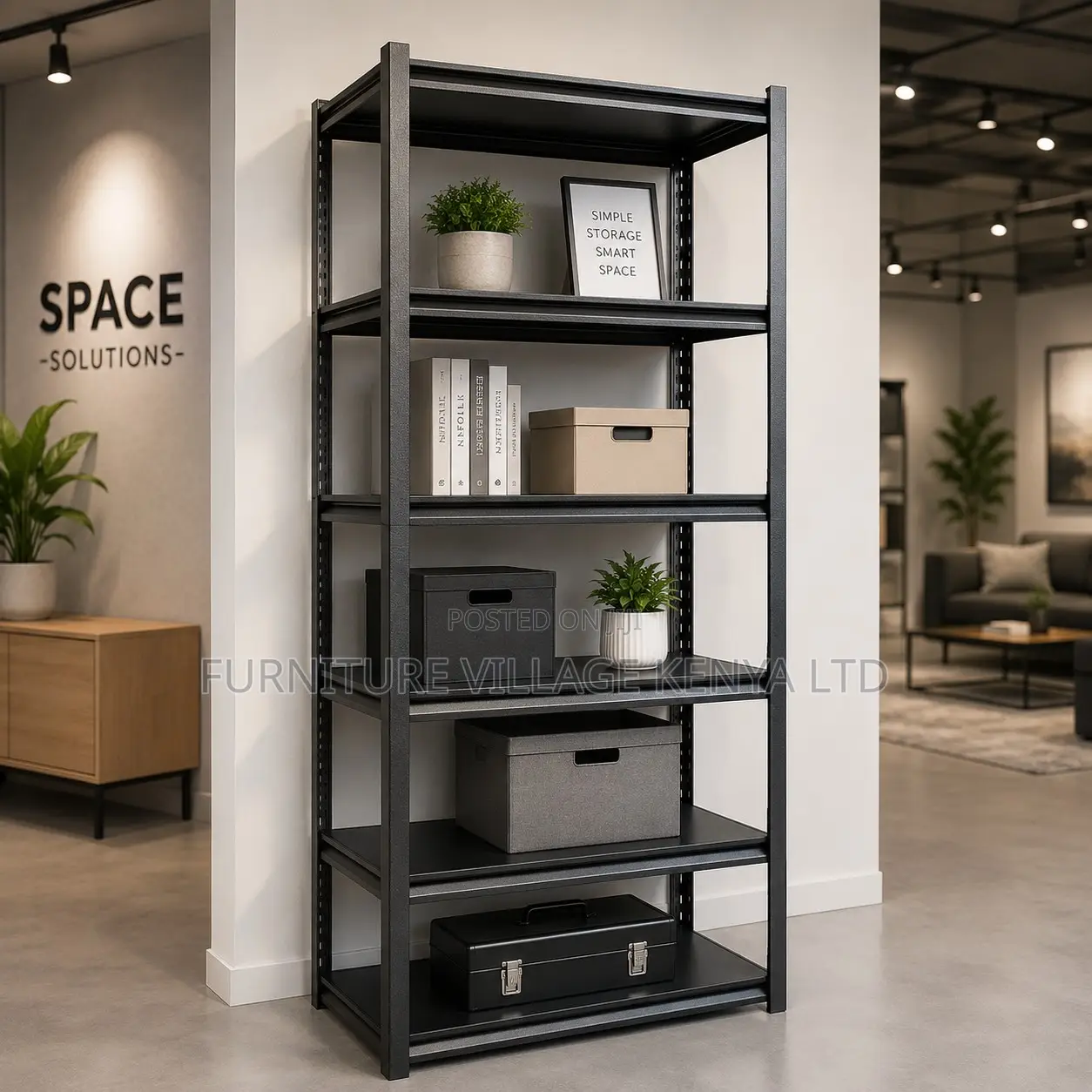Adjustable Metallic Office Shelving Rack