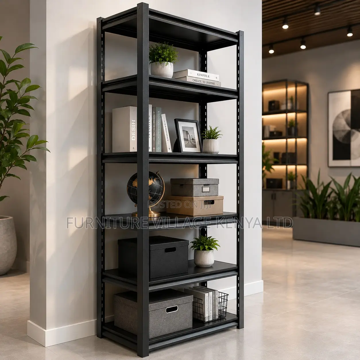 Adjustable Metallic Office Shelving Rack