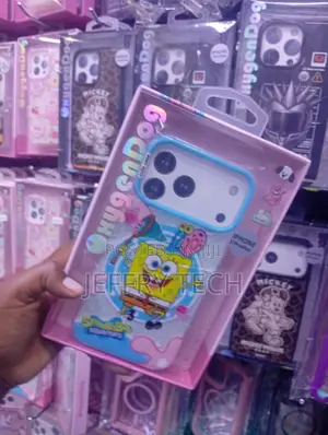 iPhone 17 Pro Max and With a Vibrant Spongebob Graphic Cover.