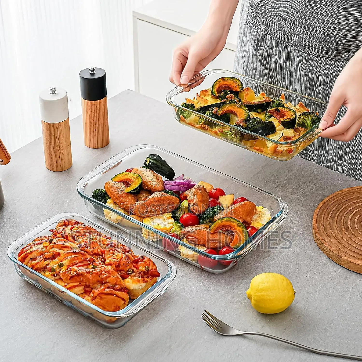 3 Baking/ Serving Trays
