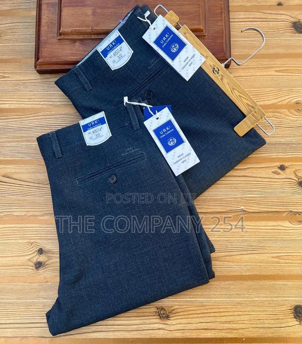 Quality Casual Official Plain Cotton Stretching Pants Trousers - thumbnail 6