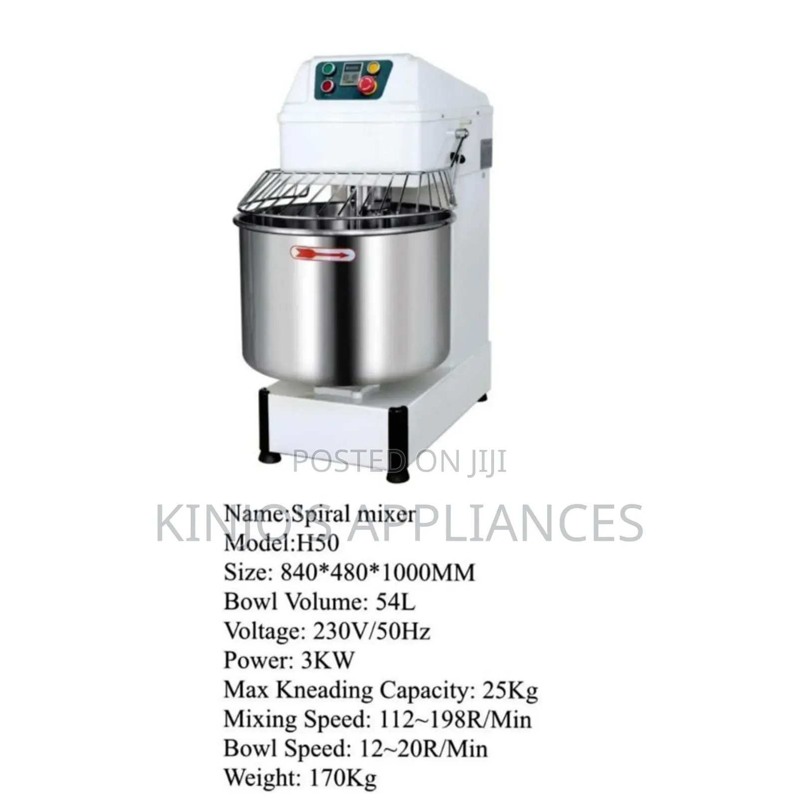 Premier 54lts Spiral Mixer / 54lts Spiral Mixer